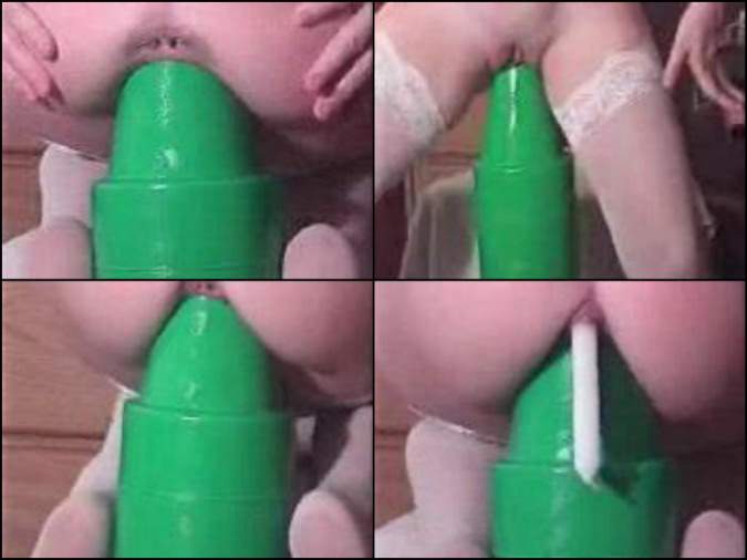 colossal size toy penetration,candle anal,amazing size dildo deep pussy penetration,vintage amateur video