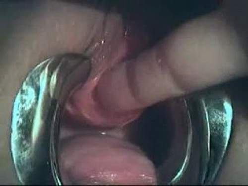 Crazy amateur mature speculum pussy and peehole insertion