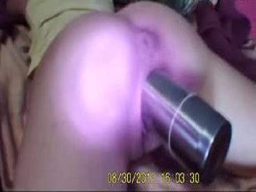 Incredible amateur really deep thermos penetrate pussy
