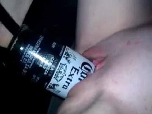 awesome blonde herself bottle insertion pussy,vaginal penetration beer bottle herself milf,amateur video bottle penetrated