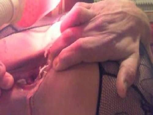 Hot wax in anal male webcam closeup