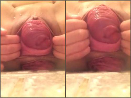 Extreme webcam japanese girl with colossal sized cervix close