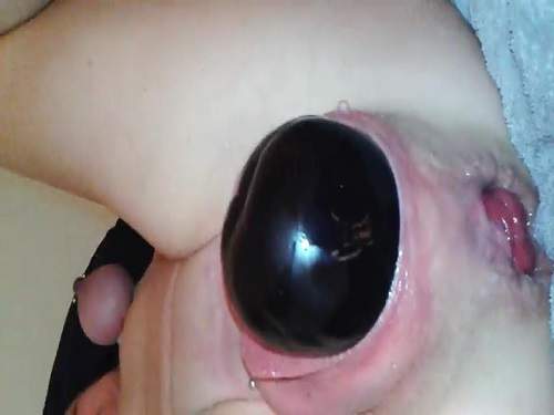 Eggplant birthing hot mature close up amateur video