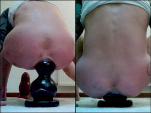 Horny Wife Fully Sit On A Monster Sized Plug Amateur Fetishist