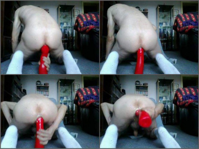 male solo dildo penetration,amazing male dildo anal,epic toy insertion deeply in anus,crazy male self dildo fuck
