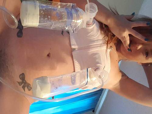 Amateur girl with milking tits exciting breast pump closeup – Release January 19, 2018