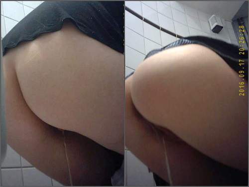Many russian students peeing in public wc – really unique compilation