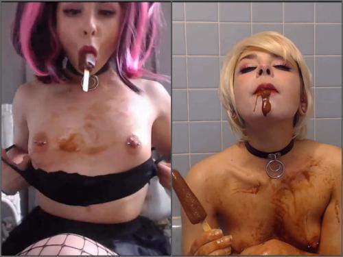 Crazy Deepthroat VixenxMoon Popsicle Sucking Slut Nasty Wam