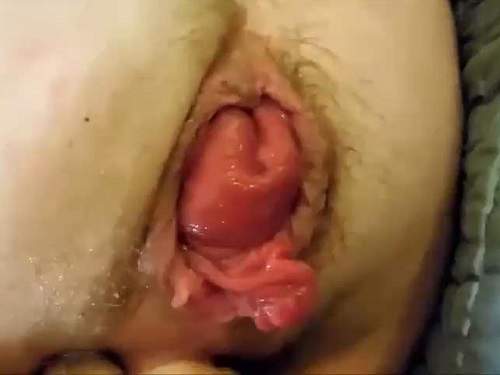 BBW anal slave awesome anal rosebutt stretched with big ball and fisting sex
