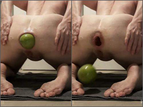 Teresafilosofa gaint apple fully penetration in gaping hole