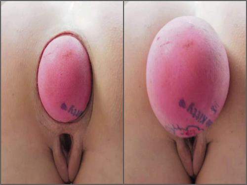 Big ass MILF Lovesanalxxx penetration giant ball anal outdoor