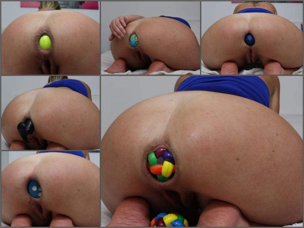 Download video: Big ass MILF Helena Lana self balls anal.