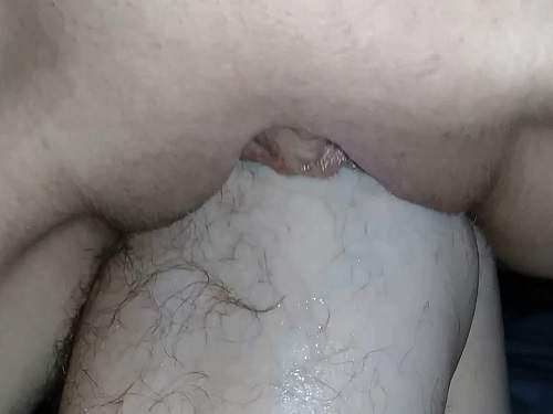 Amateur couple husband-fist-wife POV try elbow fisting sex