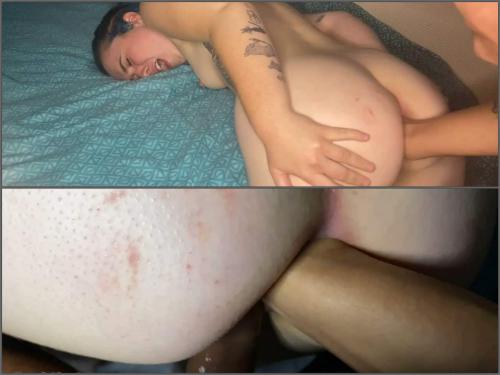 Booty teen double penetration and rough anal fisting sex – Premium user Request