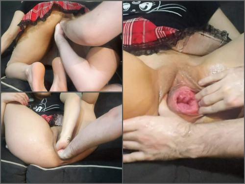 Brutal double vaginal fisting upskirt with Peachypikachu aka Vixenxmoon – Premium user Request