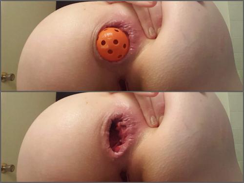 New canadian pornstar ClarissaClementine Anal Ball Play to gape – Premium user Request