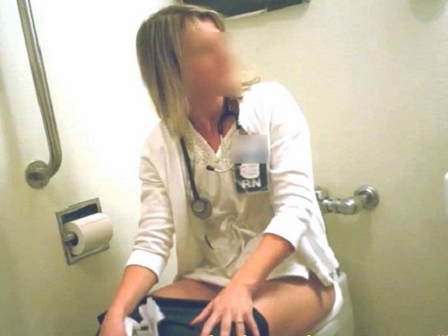Hospital toilet voyeur pissing porn with many sexy girls