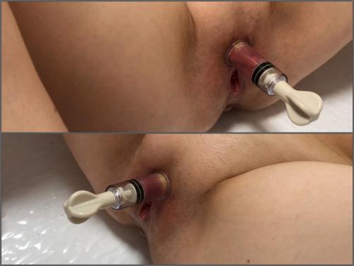 LoveBanaxy Vacuum Clit Pump and Pussy Masturbation Orgasm very closeup