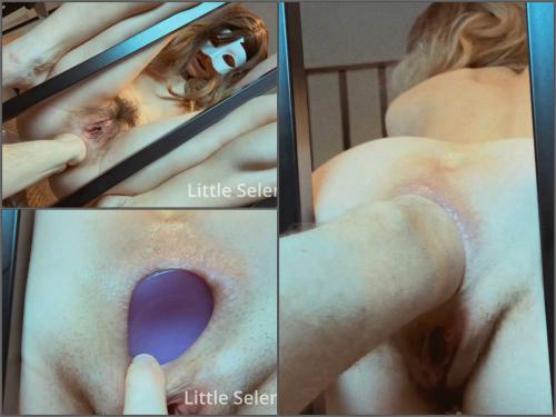 Little Selena panty fetish porn and POV dildo fully penetration