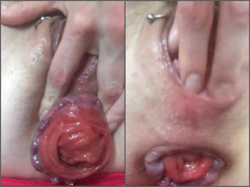 Natus Amare Shameless slut stretches her meaty prolapsing holes webcam