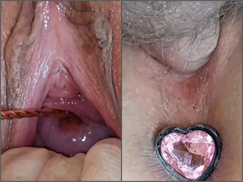 Sweetyummycandy Pussy and Cervix Play Compilation with Creampie and Pissing Ending