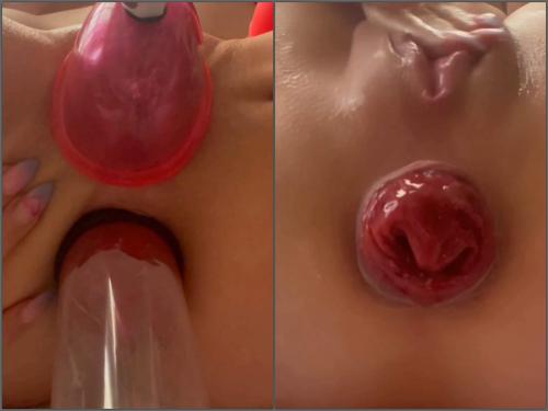 Nadja Katz anal pump,Nadja Katz pussy pump,prolapse pump,Nadja Katz double pumping,butt plug anal,dildo sex video